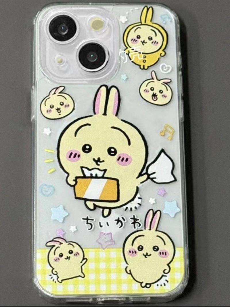 Usagi with tissue box series iPhone Cases 12/13/14/15promax/16