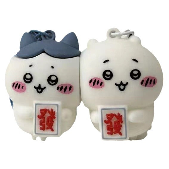 Chiikawa & Hachiware couple/ friend magnetic keychain, backpack pendant