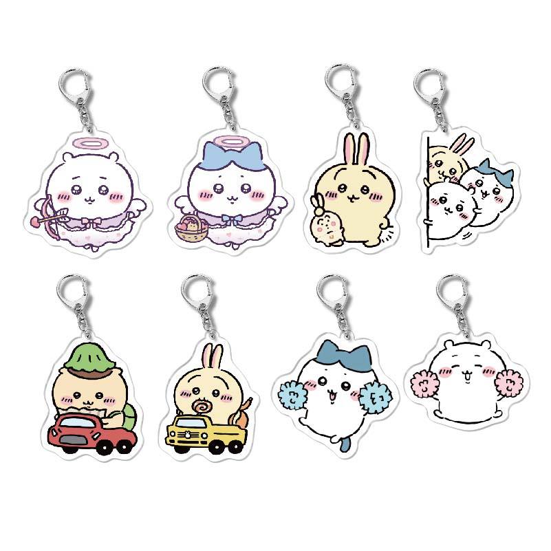 chiikawa Usagi Hachiware stylish acrylic keychain