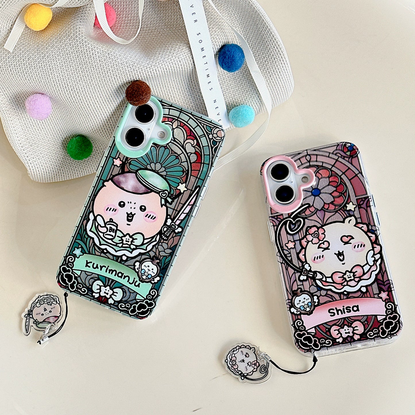Chiikawa, Shisa, Furuhongya, Kurimanju, Rakko x Magica iphone case