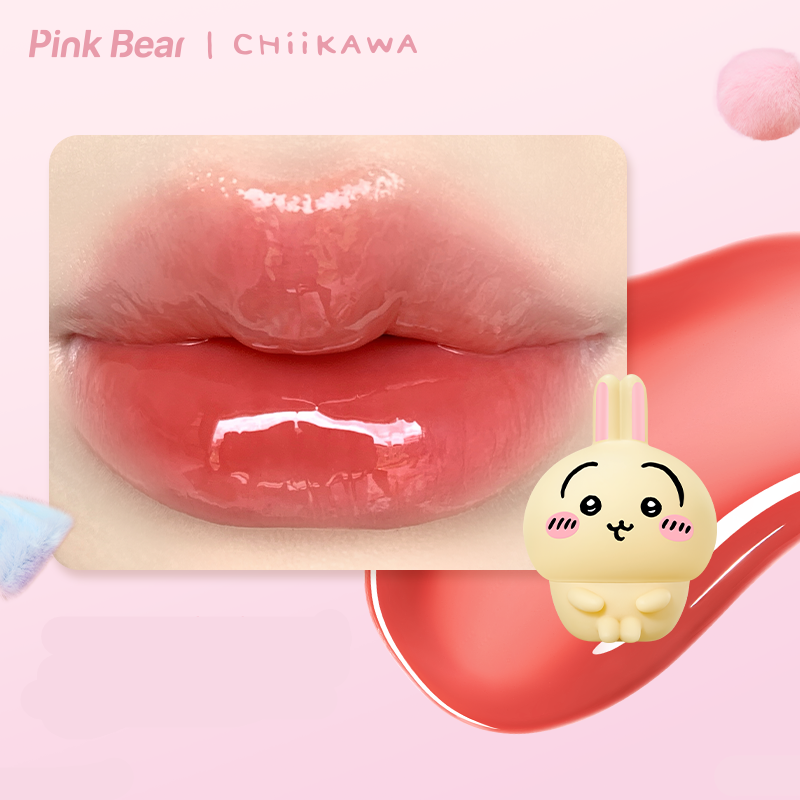 PinkBear x CHIIKAWA lipstick Character Version