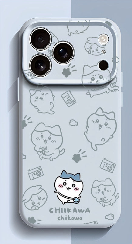 Chiikawa, Usagi, Hachiware Cute Liquid Silicone Iphone 17 Case