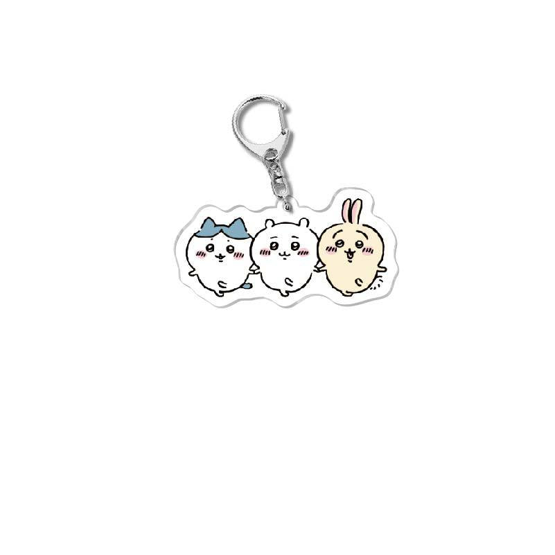 chiikawa Usagi Hachiware stylish acrylic keychain