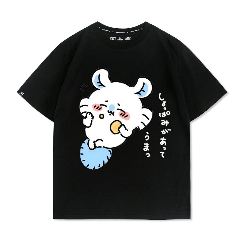 Momonga Men's Pure Cotton Loose Short Sleeves Summer T-Shirt