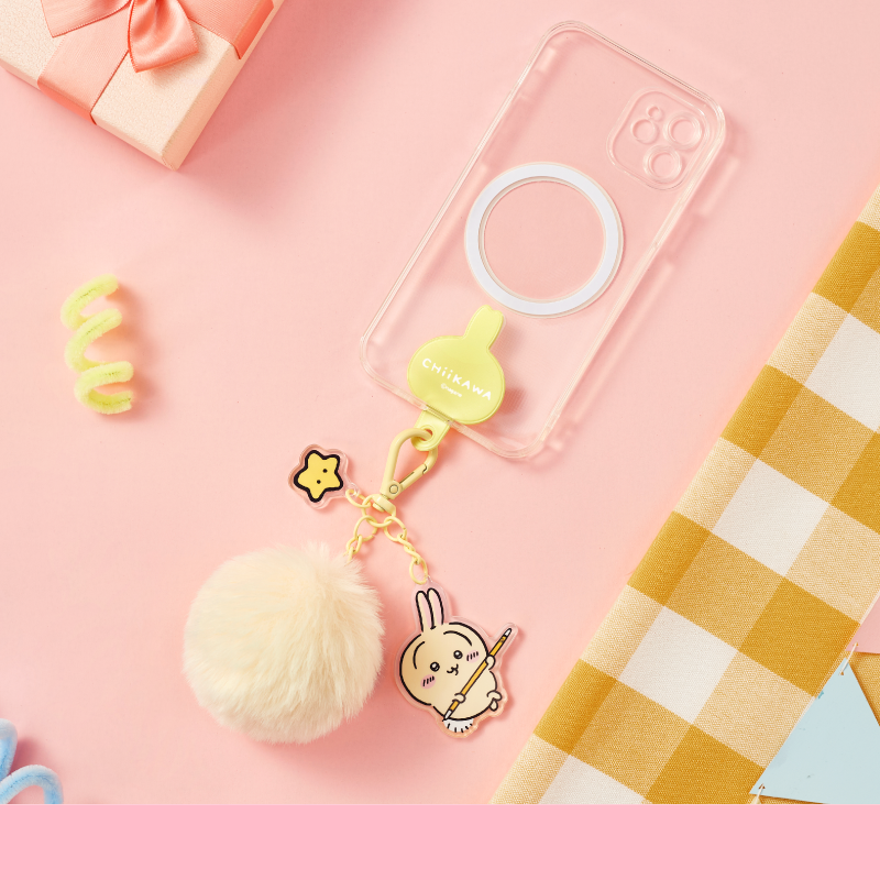 Chiikawa pompom keychain pendant