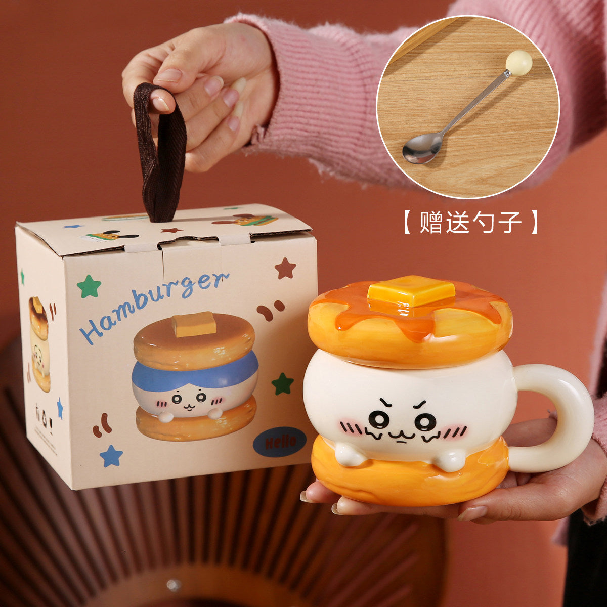 Chiikawa Usagi Hachiware ceramic couple mug