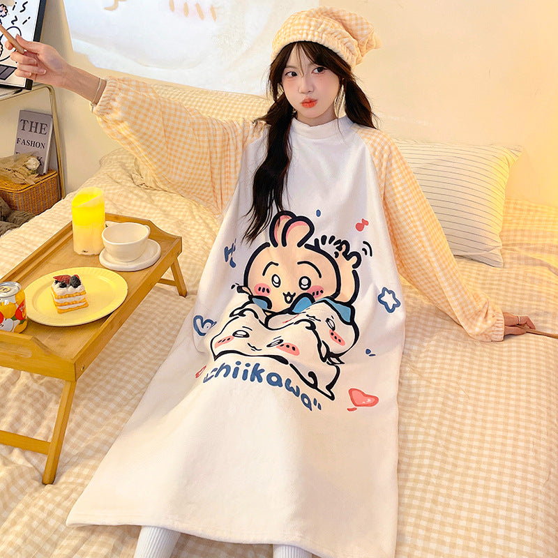 New Collection Chiikawa Nightgown + Nightcap