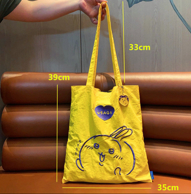 Chiikawa Usagi Hachiware Momonga embroidery cute shoulder tote