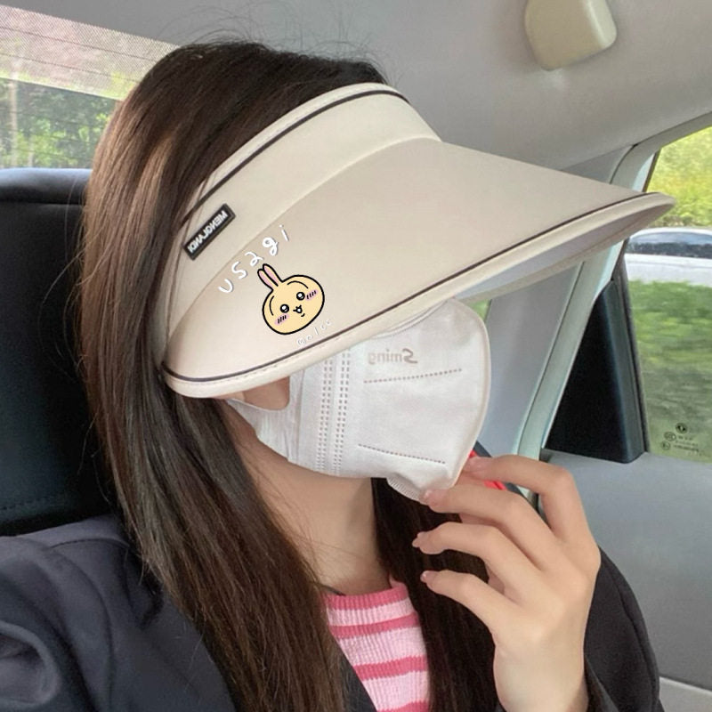 Chiikawa sunscreen hat/ cyclist set