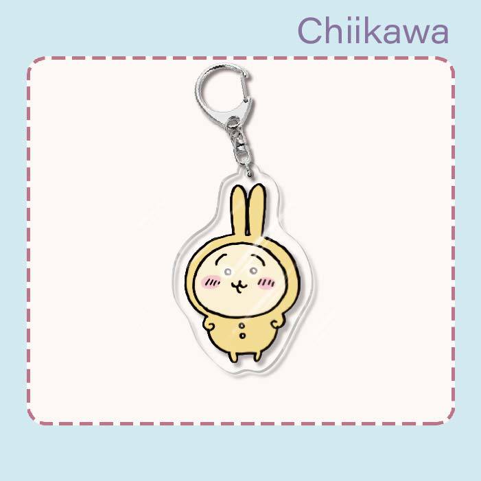 chiikawa Usagi Hachiware stylish acrylic keychain