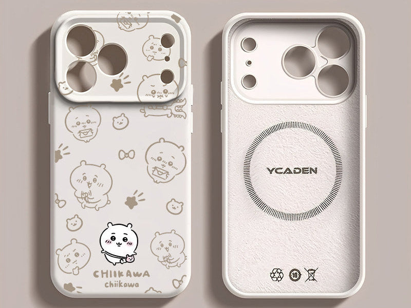 Chiikawa, Usagi, Hachiware Cute Liquid Silicone Iphone 17 Case