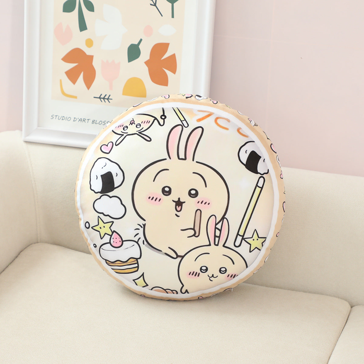 Chiikawa double-sided printed sofa cushion