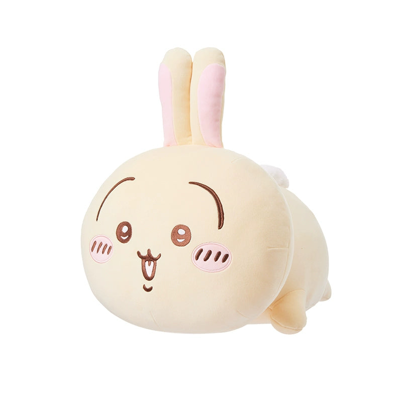 miniso official chiikawa, Usagi and Hachiware prone cushion plushies 3rd edition