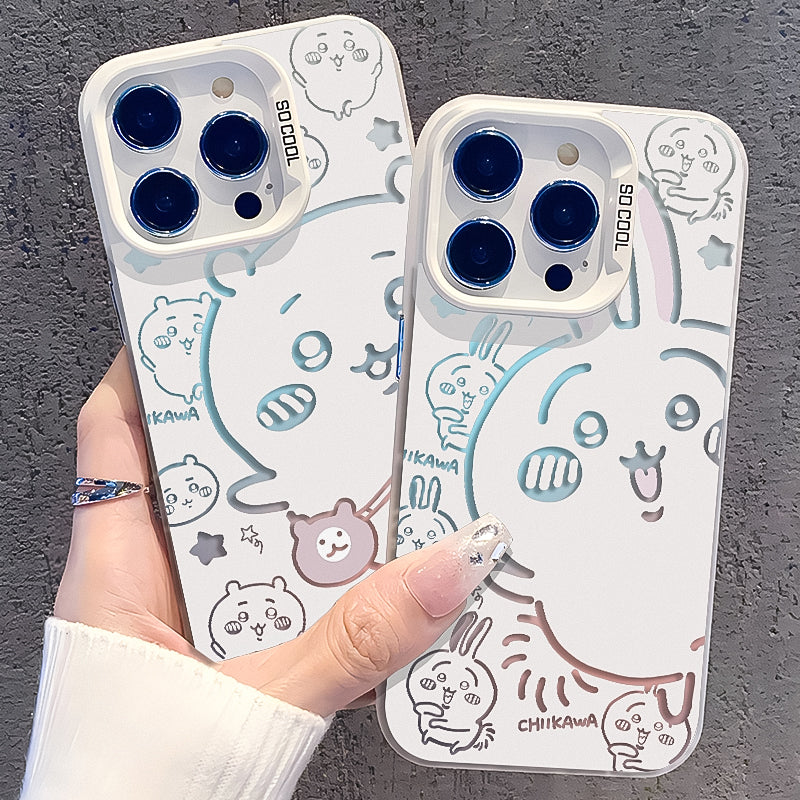 Chiikawa Silver Shell Iphone Case for all Iphone Model