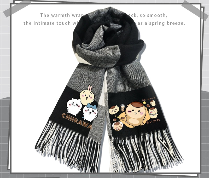 Chiikawa cashmere scarf