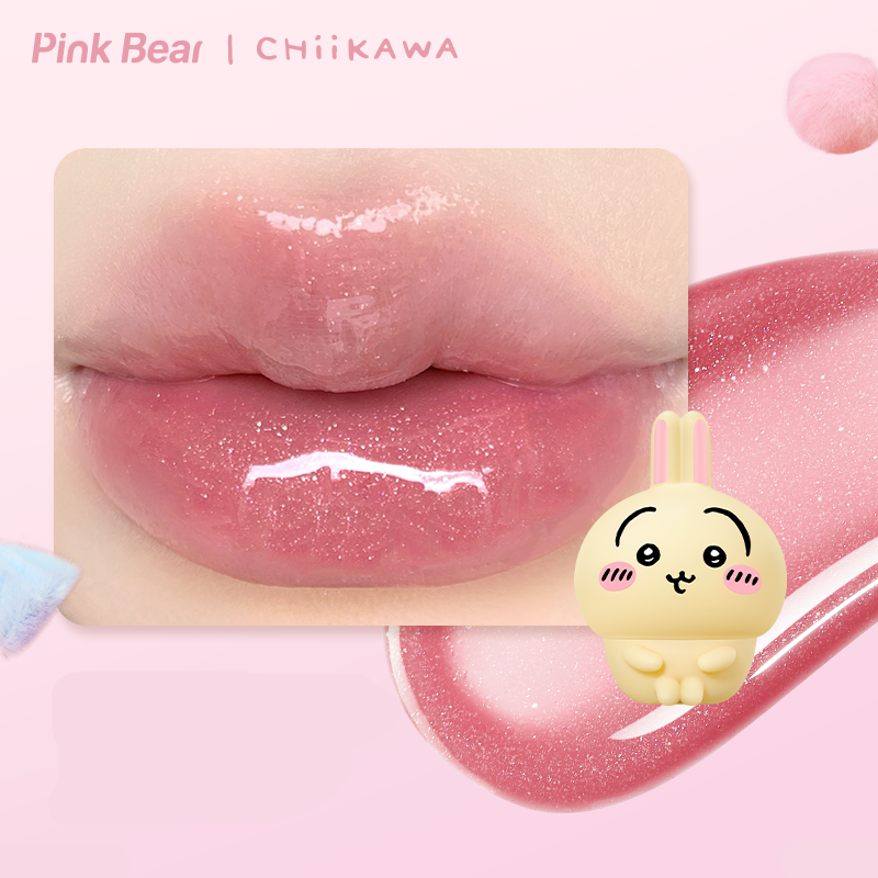 PinkBear x CHIIKAWA lipstick Character Version