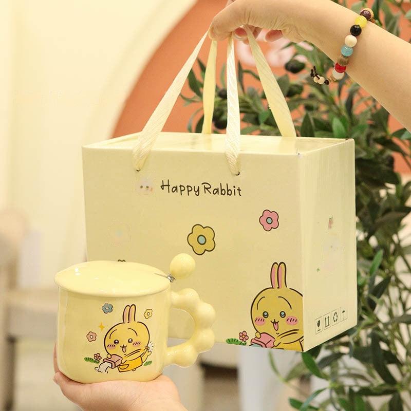 Ceramic usagi mug & gift box