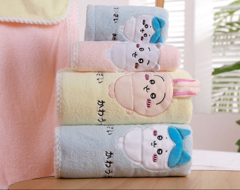Chiikawa bathroom towel set