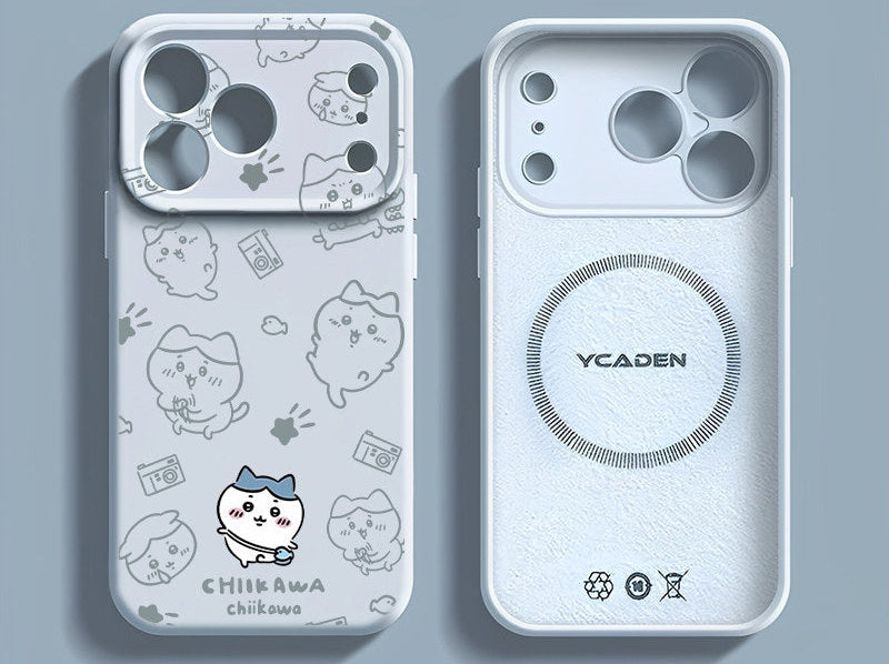 Chiikawa, Usagi, Hachiware Cute Liquid Silicone Iphone 17 Case
