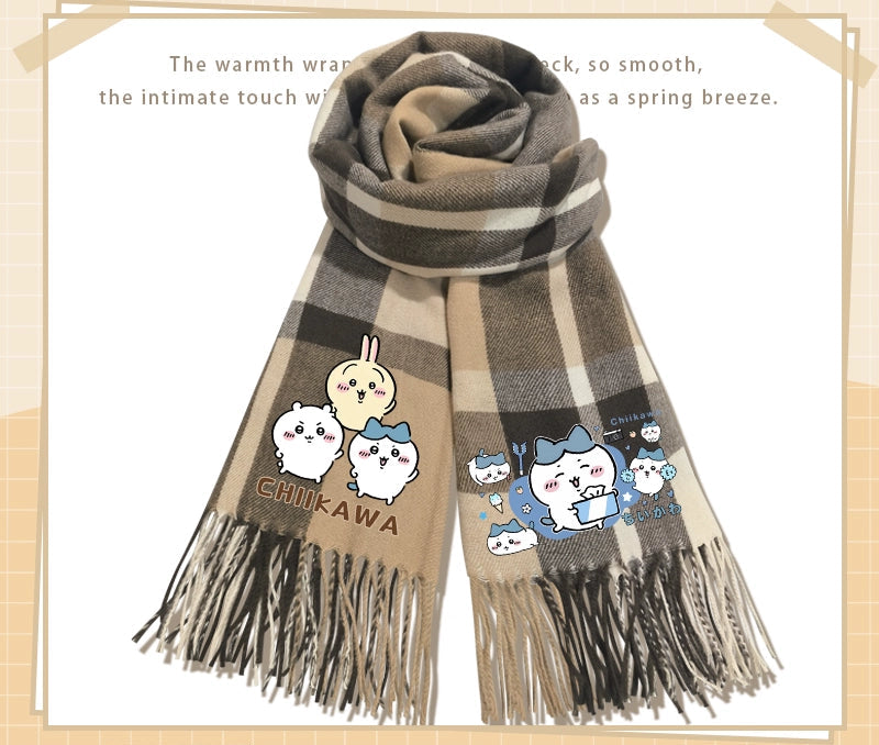 Chiikawa cashmere scarf