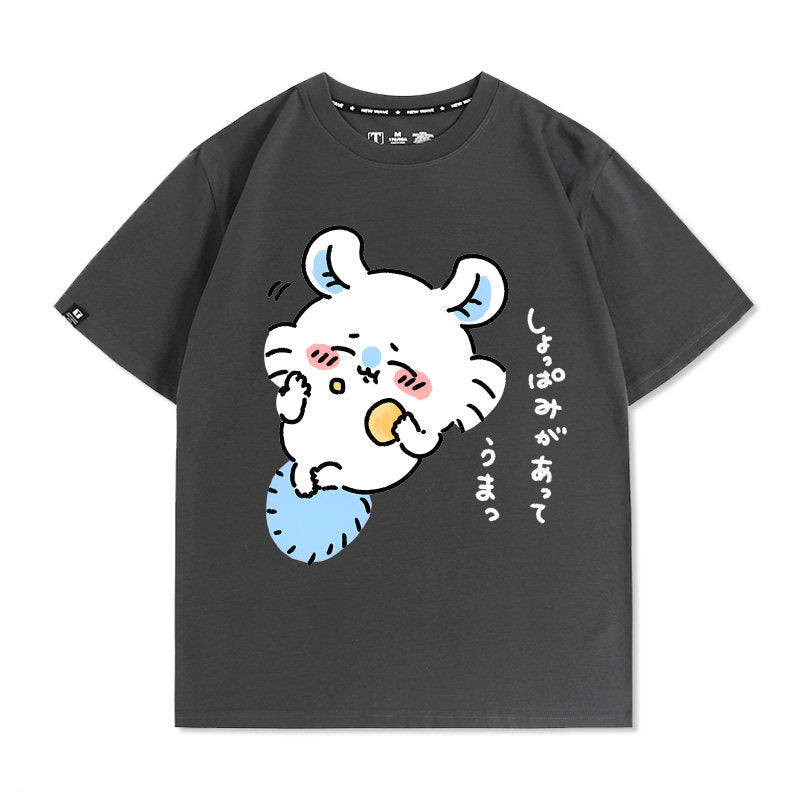 Momonga Men's Pure Cotton Loose Short Sleeves Summer T-Shirt