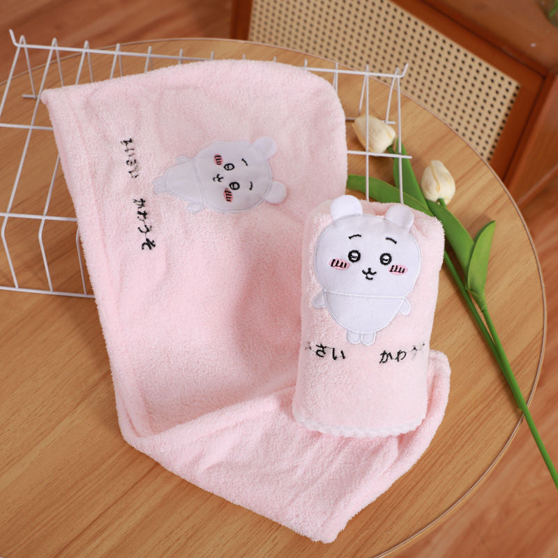 Chiikawa bathroom towel set