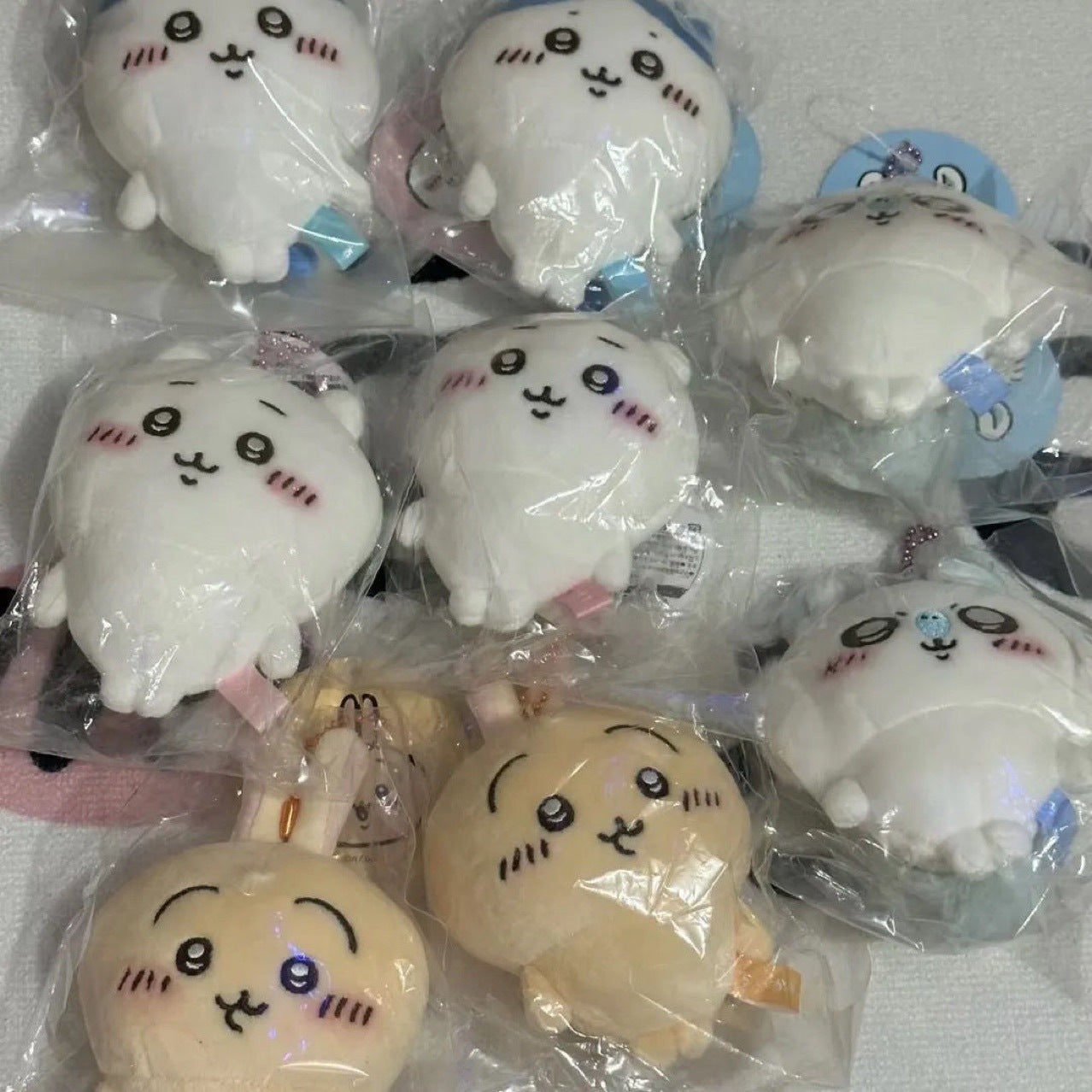 Usagi, chiikawa and Hachiware plushie with chain