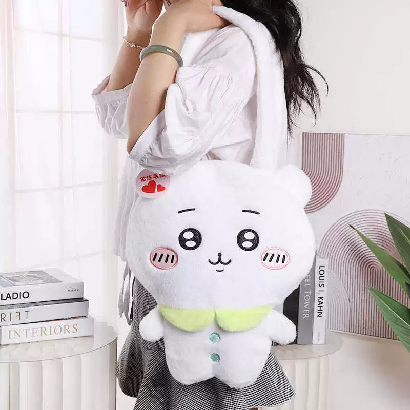 Chiikawa Miniso Chiikawa Hachiware Usagi Plush Cute Soft Goddess Style Shoulder Bag