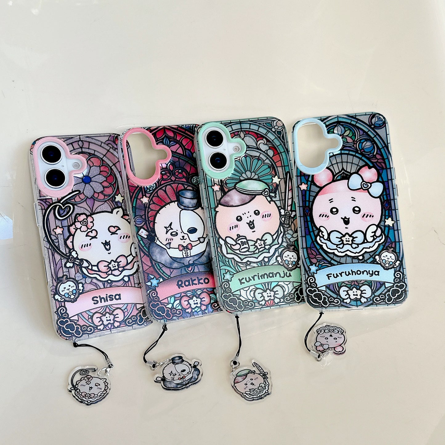 Chiikawa, Shisa, Furuhongya, Kurimanju, Rakko x Magica iphone case