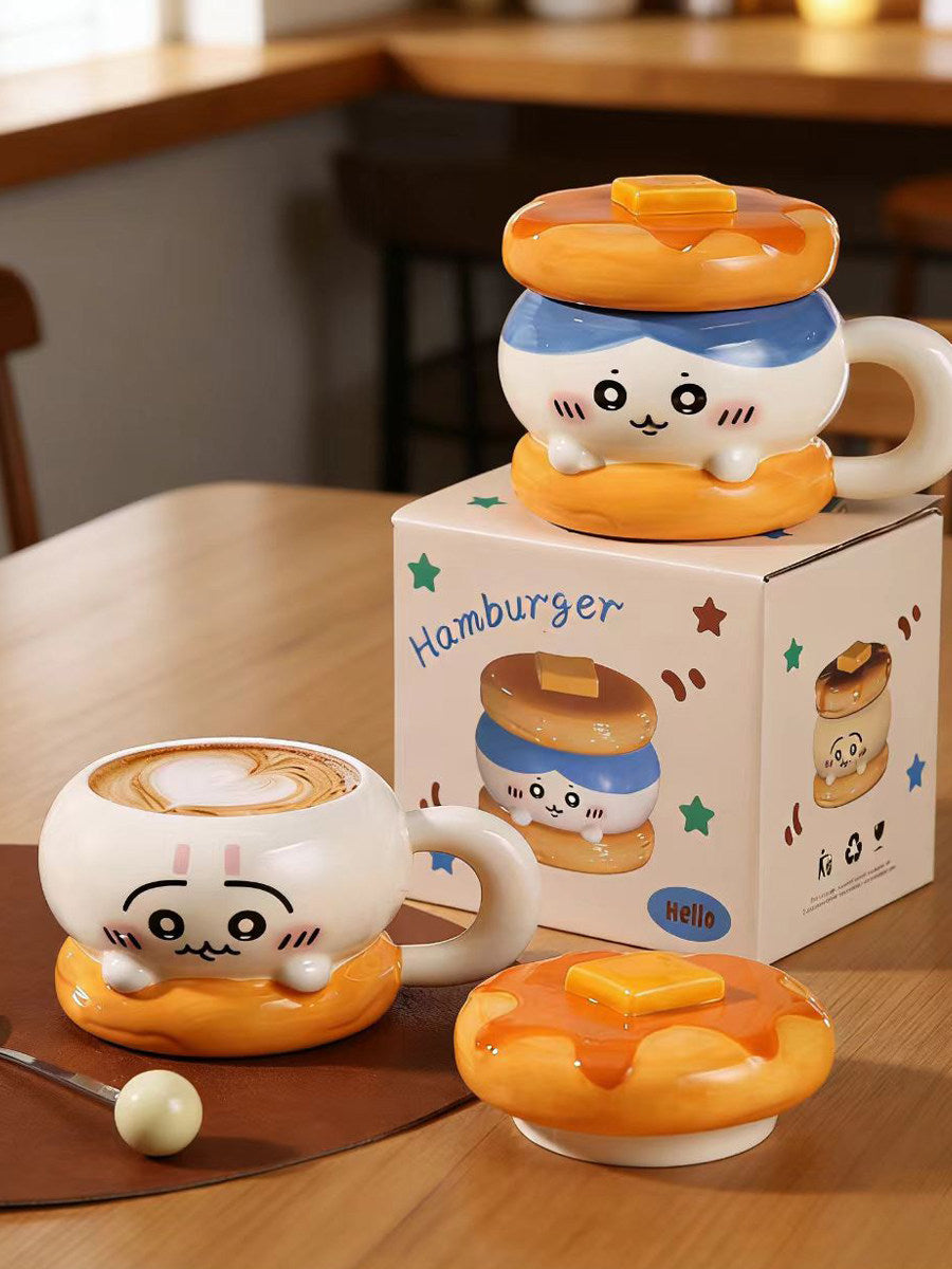 Chiikawa Usagi Hachiware ceramic couple mug